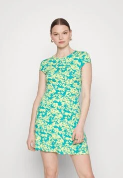 Even&Odd Robe En Jersey - Green/Multi-Coloured -Even-Odd Boutique 063994cfdc1e4faba59725cad276fd9f