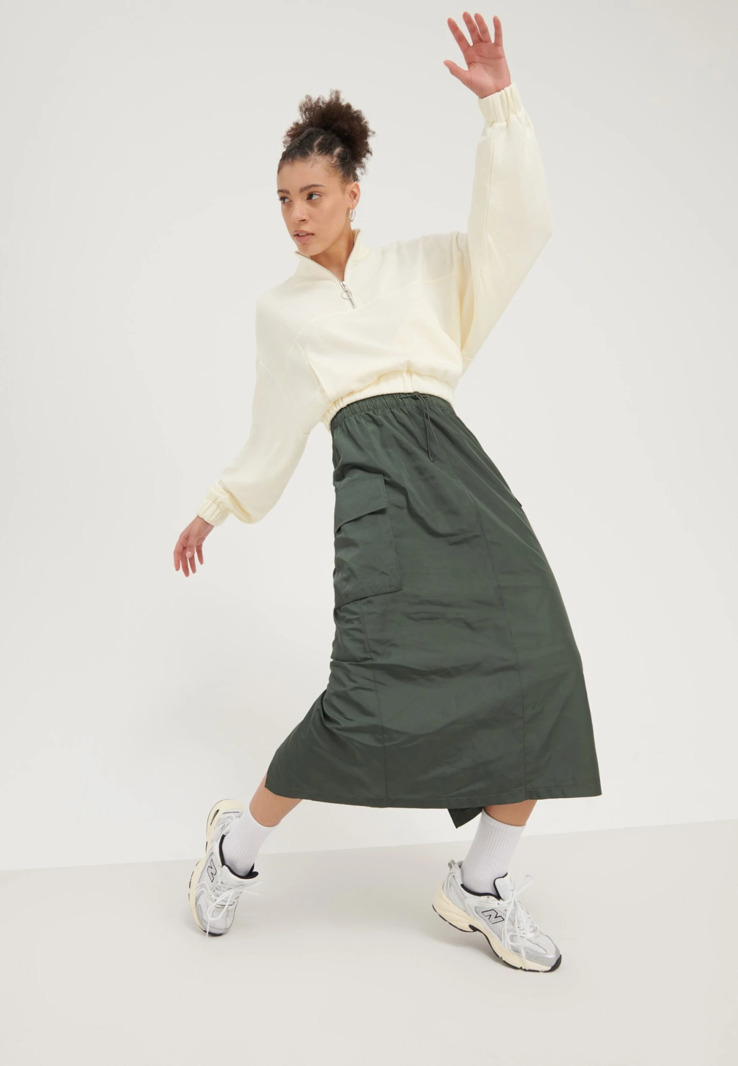 Even&Odd Jupe Crayon - Khaki 4 Even&Odd Jupe Crayon - Khaki – Image 2