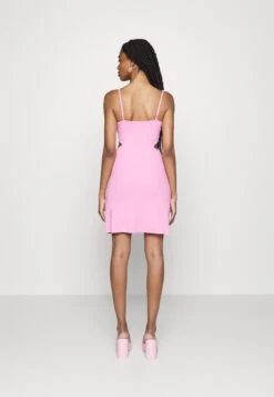 Even&Odd Flare Mini Dress - Robe De Jour - Pink -Even-Odd Boutique 0f5a6657e7f84f71bc56fea45a403441
