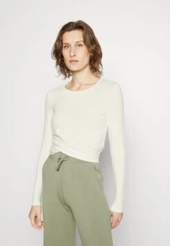 T-Shirt À Manches Longues - Beige