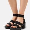 Sandales À Plateforme - Black -Even-Odd Boutique 12adf16ace4f4e5c86f4fd17cd24820c