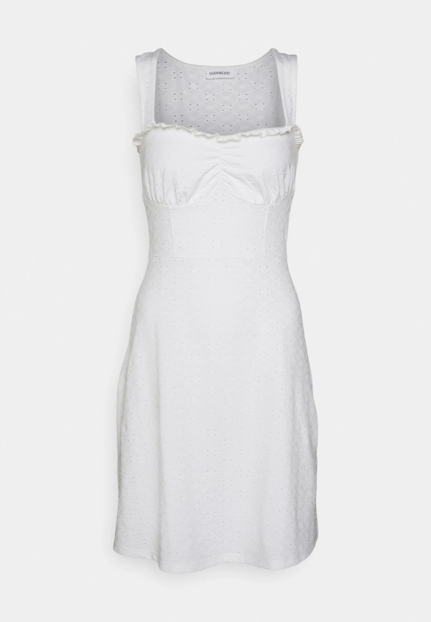 Even&Odd Sleeveless Sweetheart Neckline Princess Seams Flared Skirt Mini Dress (Eo-Ss23-C131-Sp) / 001 - White - Robe De Jour - 001 - White 9 Even&Odd Sleeveless Sweetheart Neckline Princess Seams Flared Skirt Mini Dress (Eo-Ss23-C131-Sp) / 001 - White - Robe De Jour - 001 - White – Image 7