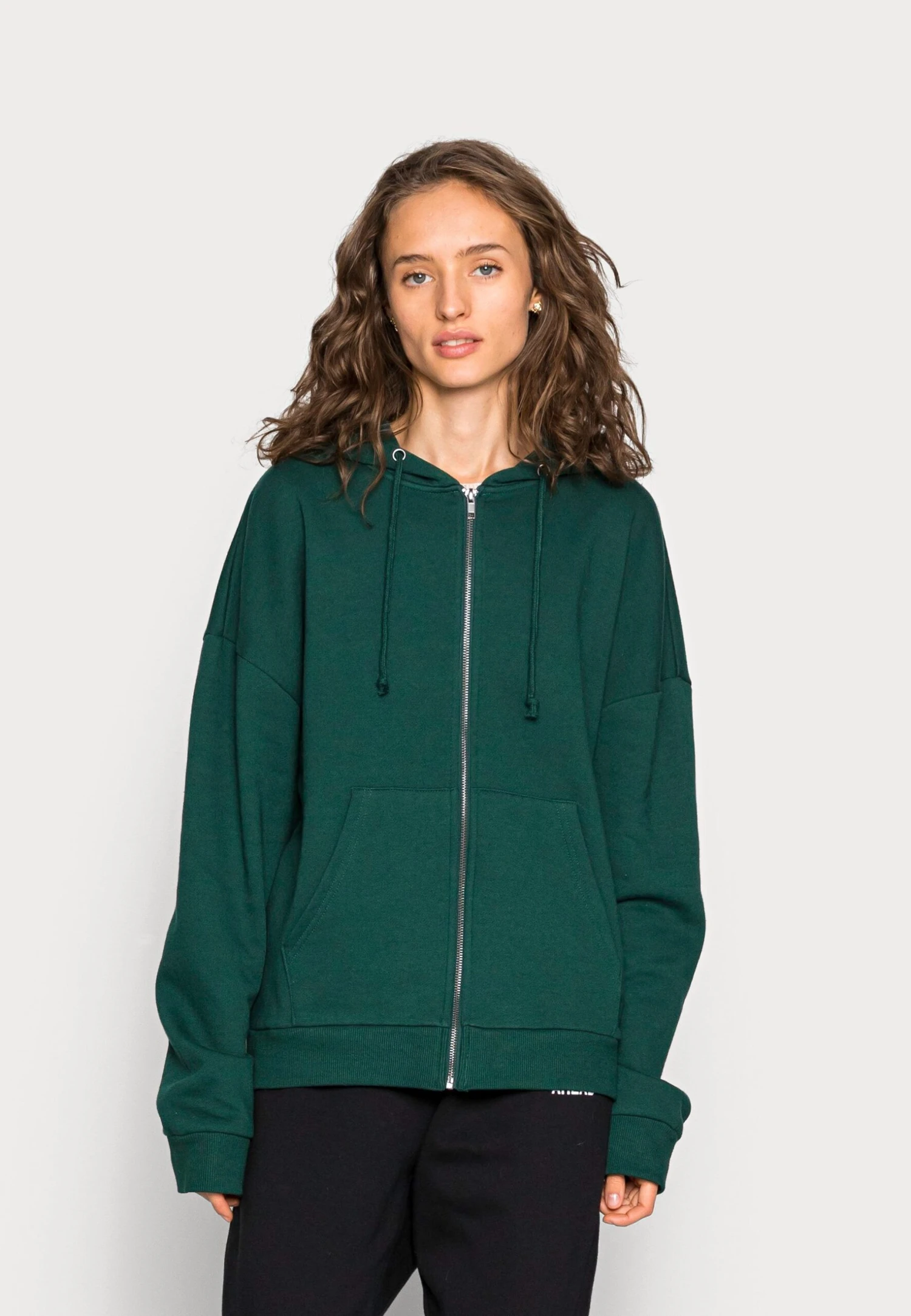 Even&Odd Sweat Zippé - Dark Green 3 Even&Odd Sweat Zippé - Dark Green