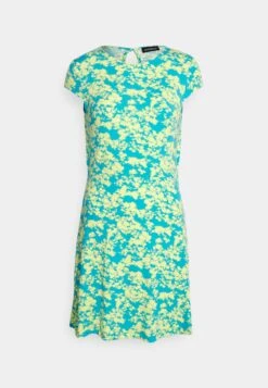 Even&Odd Robe En Jersey - Green/Multi-Coloured -Even-Odd Boutique 1f17c16b594345078fb46c90974c86d3