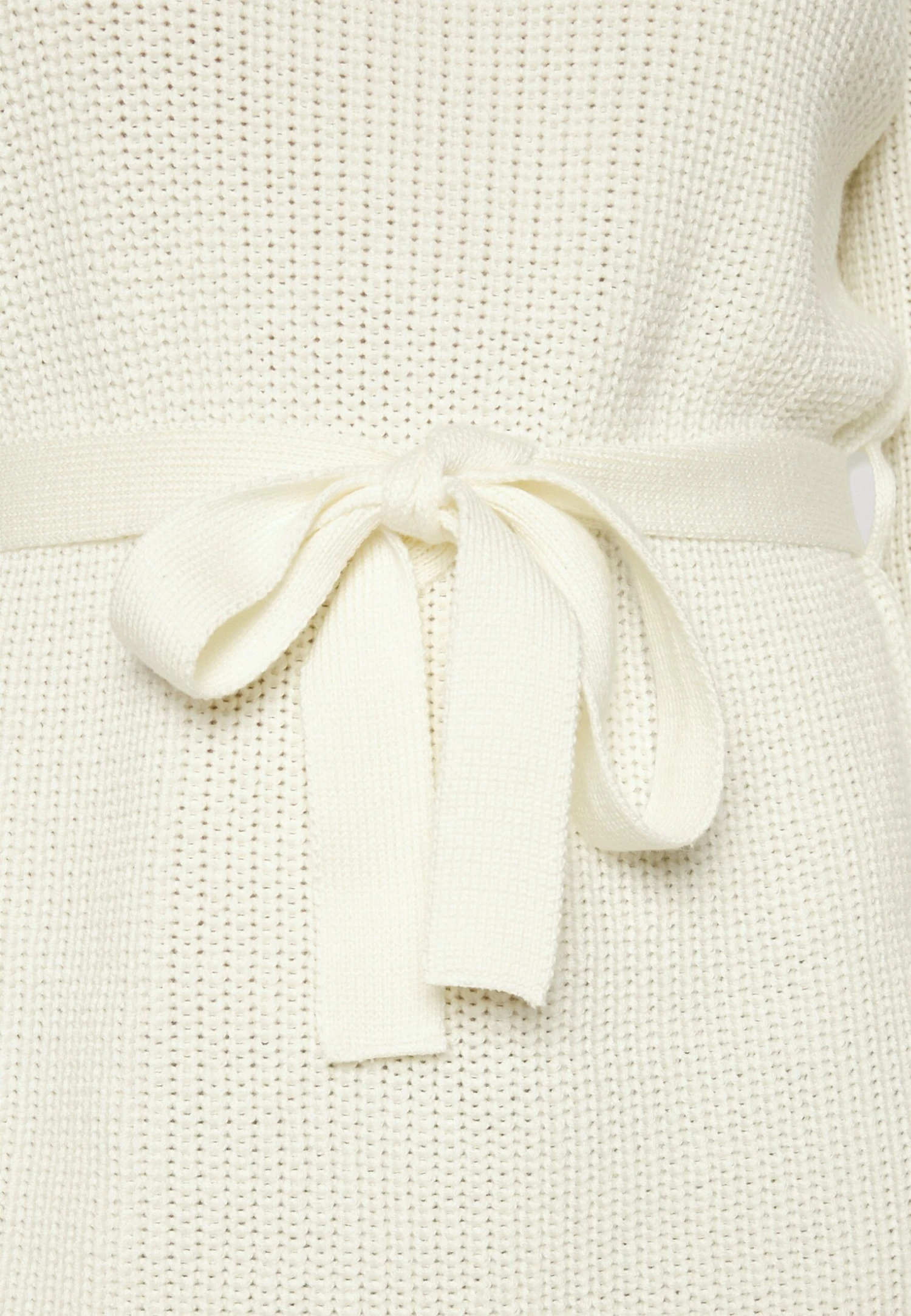 Even&Odd Crew Ausschnitt Ripp Mini Strickkleid Mit Gürtel - Robe Fourreau - White 8 Even&Odd Crew Ausschnitt Ripp Mini Strickkleid Mit Gürtel - Robe Fourreau - White – Image 6