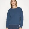 Sweatshirt - Dark Blue -Even-Odd Boutique 21837278bf7846e0b8bfe69019ea56b5