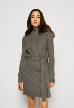 Even&Odd Loose High Neck Dress - Robe Pull - Dark Grey