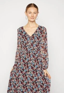 Even&Odd Robe De Jour - Black/Red/Multi-Coloured -Even-Odd Boutique 52224a6b2dd3406cbf79100dbf059a81