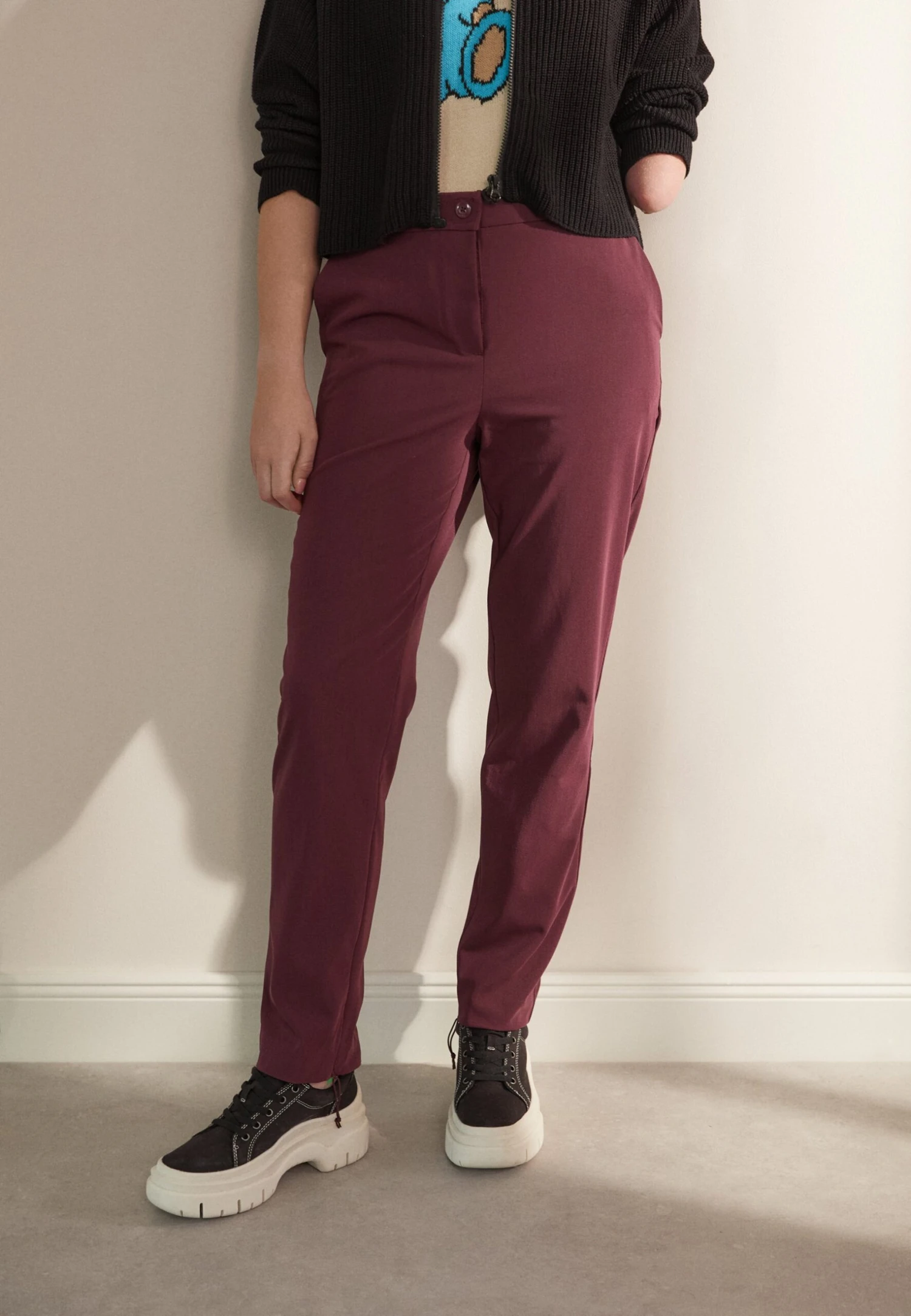 Even&Odd Pantalon Classique - Purple 3 Even&Odd Pantalon Classique - Purple