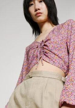 Even&Odd Blouse - Lilac/Orange -Even-Odd Boutique 604504100d514234820ab4a2e291fd0d