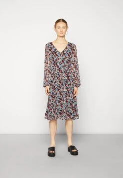 Even&Odd Robe De Jour - Black/Red/Multi-Coloured