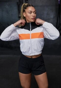 Cropped Training Jacket - Veste De Survêtement - White