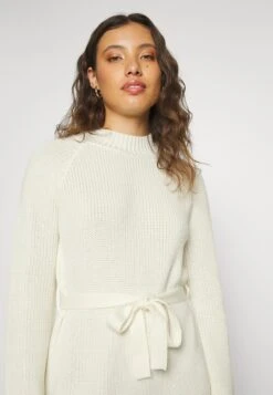 Even&Odd Crew Ausschnitt Ripp Mini Strickkleid Mit Gürtel - Robe Fourreau - White 11 Even&Odd Crew Ausschnitt Ripp Mini Strickkleid Mit Gürtel - Robe Fourreau - White -Even-Odd Boutique 63c3119687834b5680511aaa41a1e7c5