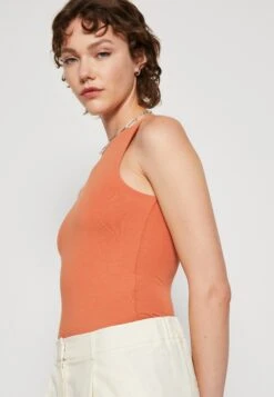 Even&Odd 2 Pack - Débardeur - Beige/Orange -Even-Odd Boutique 6641a7355b2f498da34d6be40cc460eb