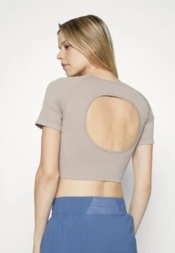 T-Shirt Imprimé - Taupe -Even-Odd Boutique 6673c3da41044f848cb94d506459ad10