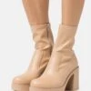 Even&Odd Bottines À Talons Hauts - Beige -Even-Odd Boutique 6796495795be4f928ba747493532ff33
