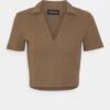 Even&Odd Polo - Brown -Even-Odd Boutique 6b6d741fd76049e9a141e7b26a9c0bb2