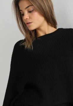 Even&Odd Cropped Jumper - Pullover - Black -Even-Odd Boutique 7158b709a0b24b25bcc975a88a9dfa80