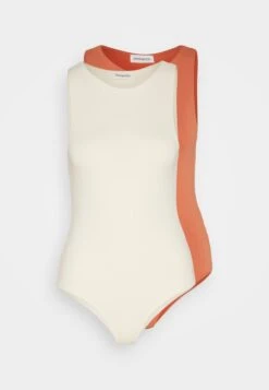 Even&Odd 2 Pack - Débardeur - Beige/Orange -Even-Odd Boutique 8755928212b24a08bb78aea27a714e4e