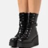 Bottines À Lacets - Black -Even-Odd Boutique 8843d0837c1047679c1ebfc5d5fb20b2