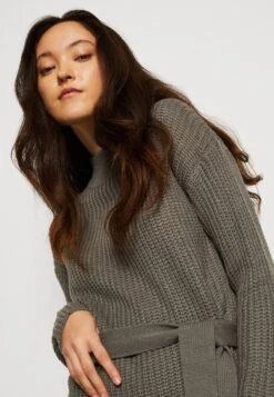 Even&Odd Loose High Neck Dress - Robe Pull - Dark Grey -Even-Odd Boutique 9de2665a51e444408cdeea3cfa0e2e1b