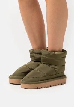 Even&Odd Bottines À Plateau - Khaki