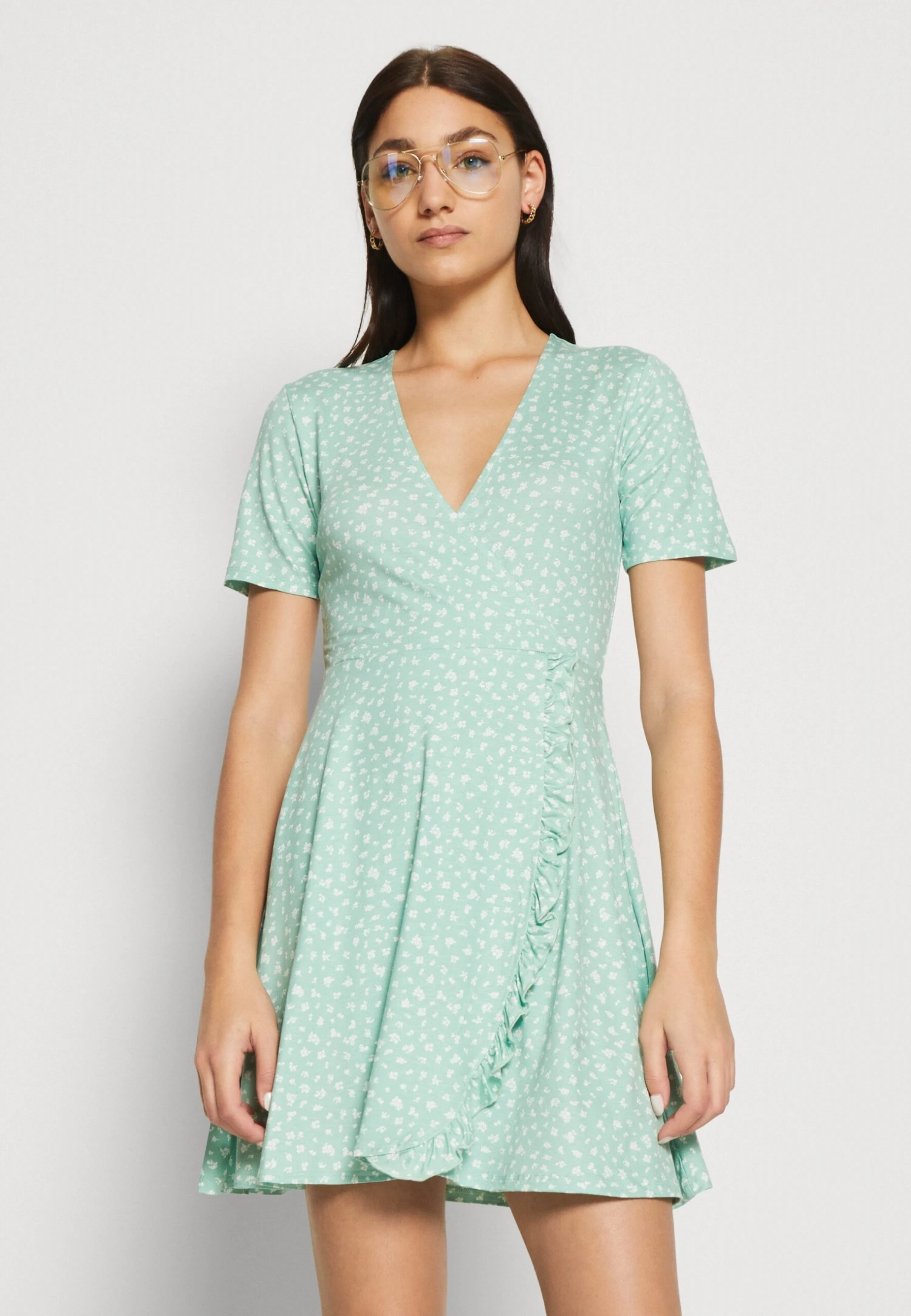 Even&Odd Robe En Jersey - Green/White 6 Even&Odd Robe En Jersey - Green/White – Image 4