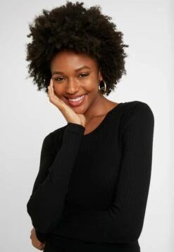 Basic Crew Neck Long Sleeves - T-Shirt À Manches Longues - Black -Even-Odd Boutique b8d14d5f61b64415972686eef2665225