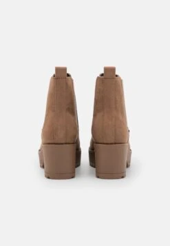 Bottines À Plateau - Taupe -Even-Odd Boutique e65dde48ebd840628b199849b4cdd7ee