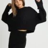 Even&Odd Cropped Jumper - Pullover - Black -Even-Odd Boutique fd3bd6122f154dad894d971b813e9d0b