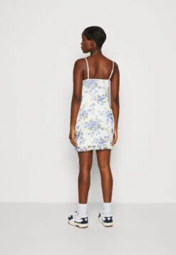 Even&Odd Robe Fourreau - White/Blue -Even-Odd Boutique fd8e378882bb4a5a8517c6ceee0078d3